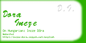 dora incze business card